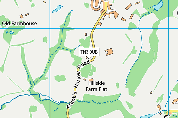 TN3 0UB map - OS VectorMap District (Ordnance Survey)