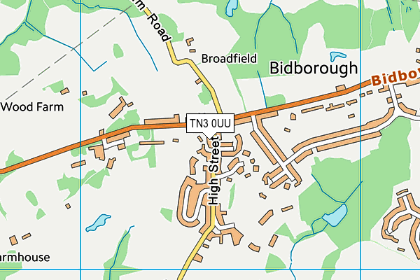 TN3 0UU map - OS VectorMap District (Ordnance Survey)