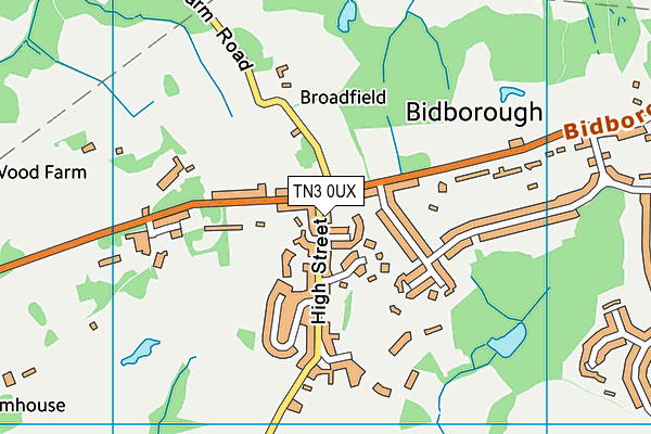 TN3 0UX map - OS VectorMap District (Ordnance Survey)