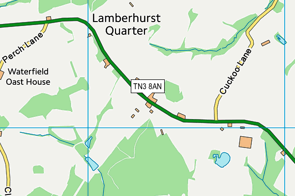 TN3 8AN map - OS VectorMap District (Ordnance Survey)