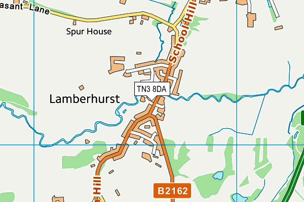 TN3 8DA map - OS VectorMap District (Ordnance Survey)