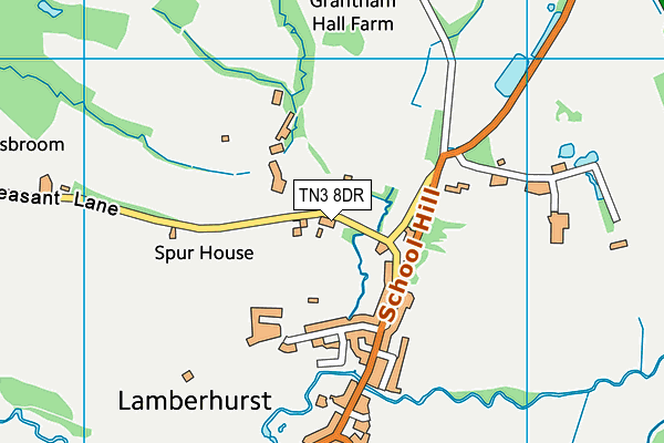 TN3 8DR map - OS VectorMap District (Ordnance Survey)