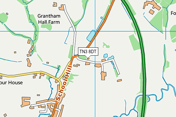 Lamberhurst Golf Club map (TN3 8DT) - OS VectorMap District (Ordnance Survey)