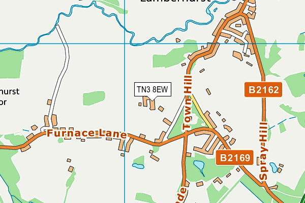 TN3 8EW map - OS VectorMap District (Ordnance Survey)