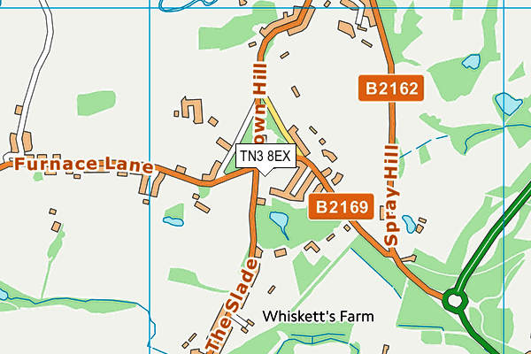 TN3 8EX map - OS VectorMap District (Ordnance Survey)
