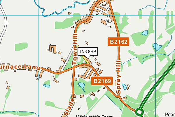 TN3 8HP map - OS VectorMap District (Ordnance Survey)