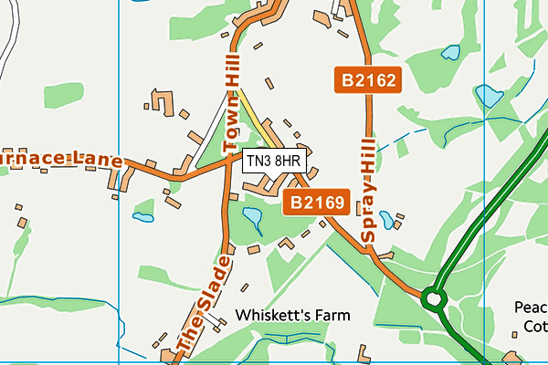 TN3 8HR map - OS VectorMap District (Ordnance Survey)