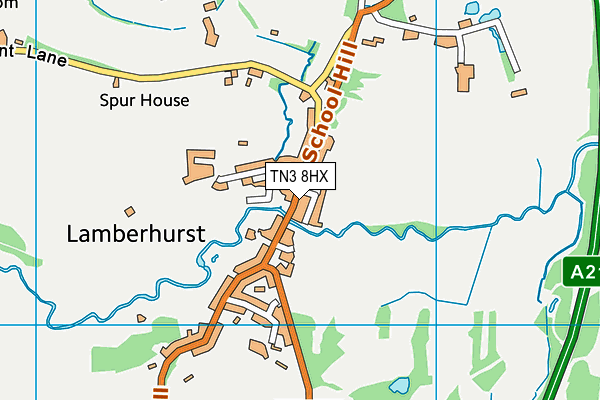 TN3 8HX map - OS VectorMap District (Ordnance Survey)