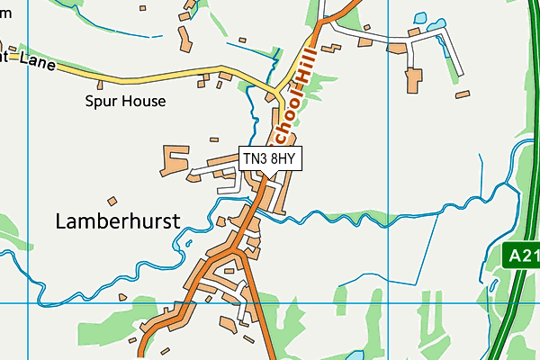 TN3 8HY map - OS VectorMap District (Ordnance Survey)