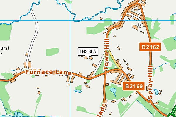 TN3 8LA map - OS VectorMap District (Ordnance Survey)