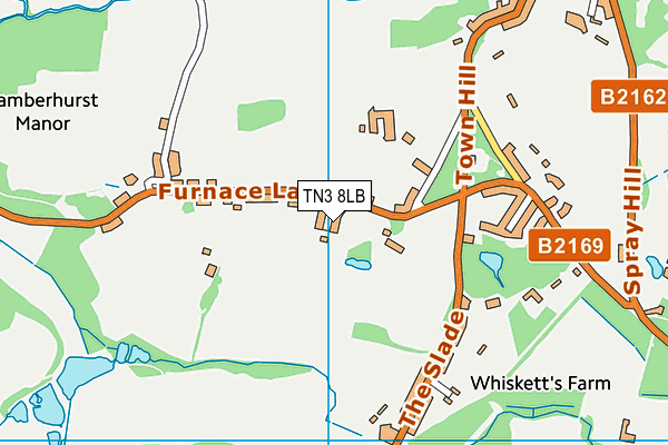 TN3 8LB map - OS VectorMap District (Ordnance Survey)