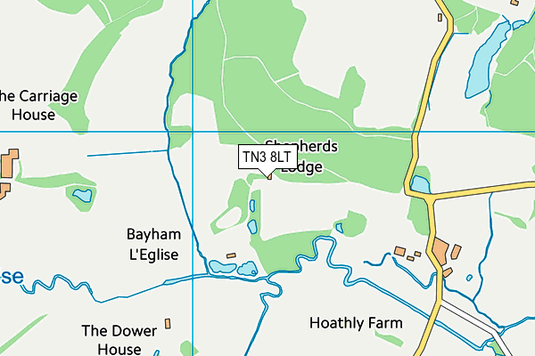 TN3 8LT map - OS VectorMap District (Ordnance Survey)