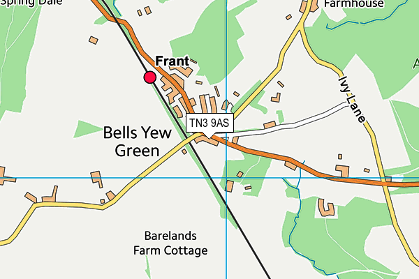 TN3 9AS map - OS VectorMap District (Ordnance Survey)