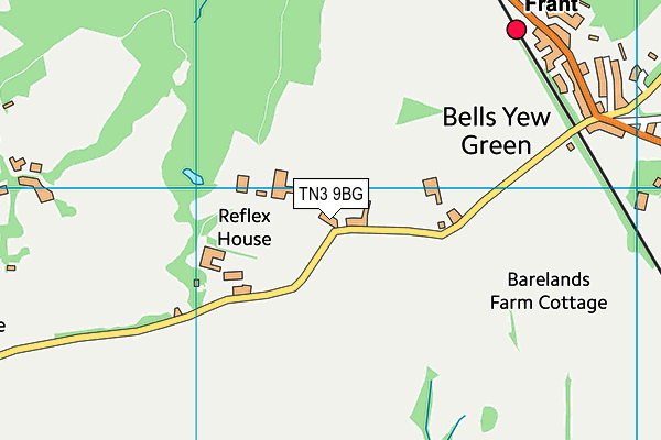 TN3 9BG map - OS VectorMap District (Ordnance Survey)