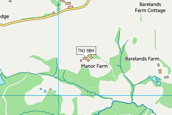 TN3 9BH map - OS VectorMap District (Ordnance Survey)