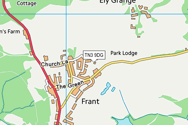 TN3 9DG map - OS VectorMap District (Ordnance Survey)