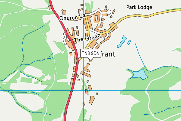 TN3 9DN map - OS VectorMap District (Ordnance Survey)