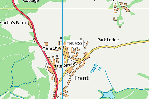 TN3 9DQ map - OS VectorMap District (Ordnance Survey)