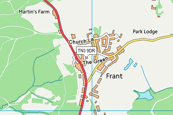 The Village Green map (TN3 9DR) - OS VectorMap District (Ordnance Survey)