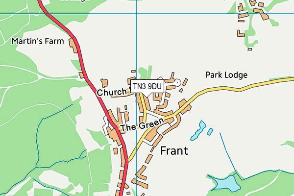 TN3 9DU map - OS VectorMap District (Ordnance Survey)