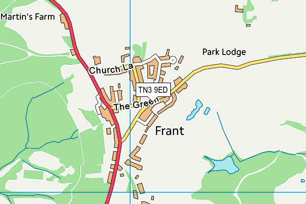 TN3 9ED map - OS VectorMap District (Ordnance Survey)