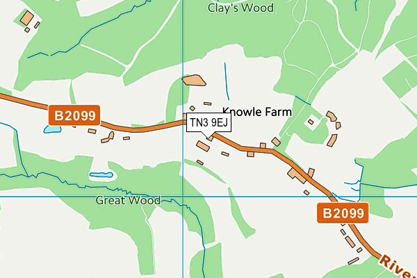 TN3 9EJ map - OS VectorMap District (Ordnance Survey)