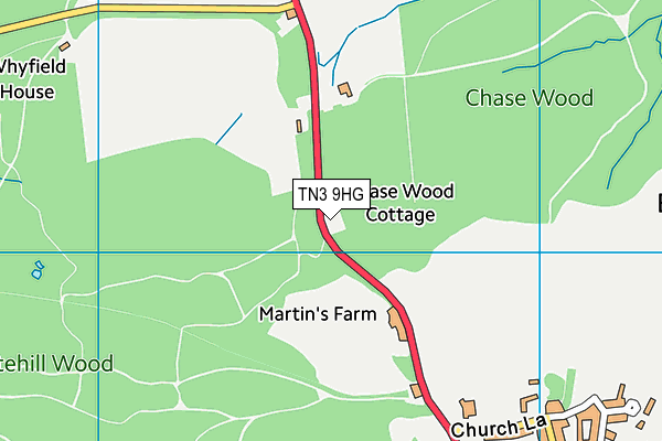 TN3 9HG map - OS VectorMap District (Ordnance Survey)