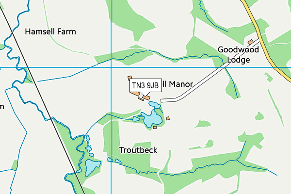 TN3 9JB map - OS VectorMap District (Ordnance Survey)