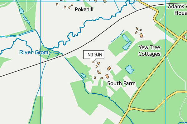 TN3 9JN map - OS VectorMap District (Ordnance Survey)