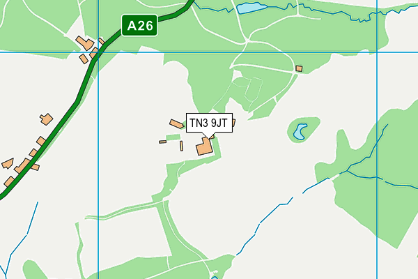 TN3 9JT map - OS VectorMap District (Ordnance Survey)