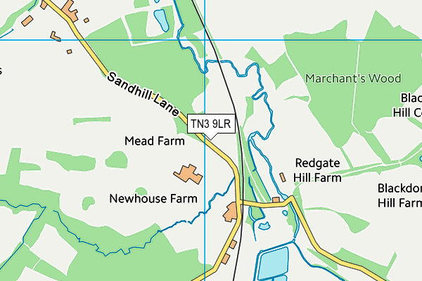 TN3 9LR map - OS VectorMap District (Ordnance Survey)