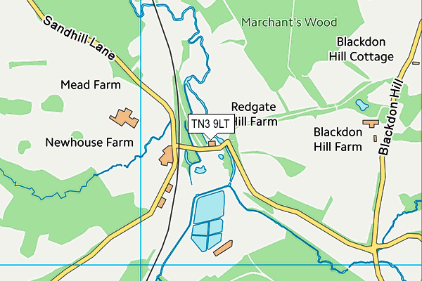 TN3 9LT map - OS VectorMap District (Ordnance Survey)