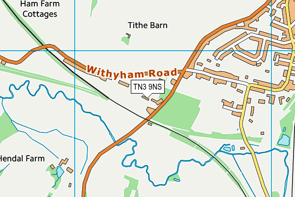 TN3 9NS map - OS VectorMap District (Ordnance Survey)