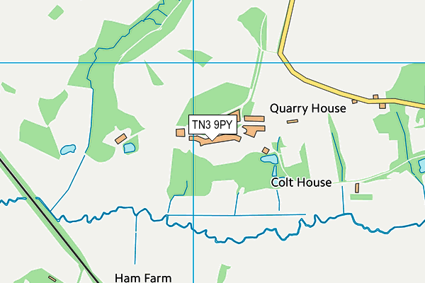 TN3 9PY map - OS VectorMap District (Ordnance Survey)