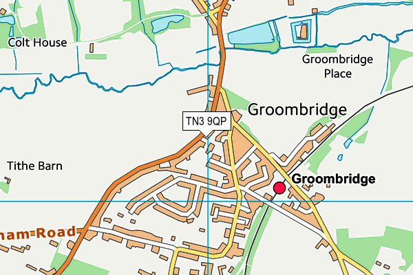 TN3 9QP map - OS VectorMap District (Ordnance Survey)