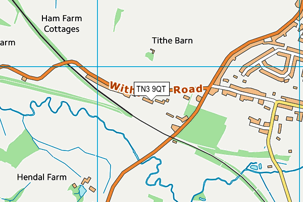 TN3 9QT map - OS VectorMap District (Ordnance Survey)