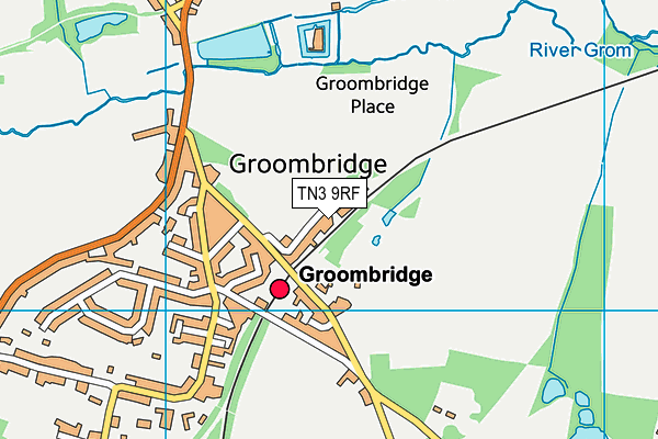 TN3 9RF map - OS VectorMap District (Ordnance Survey)