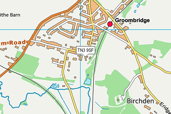 Groombridge St Thomas' Church of England Primary School map (TN3 9SF) - OS VectorMap District (Ordnance Survey)