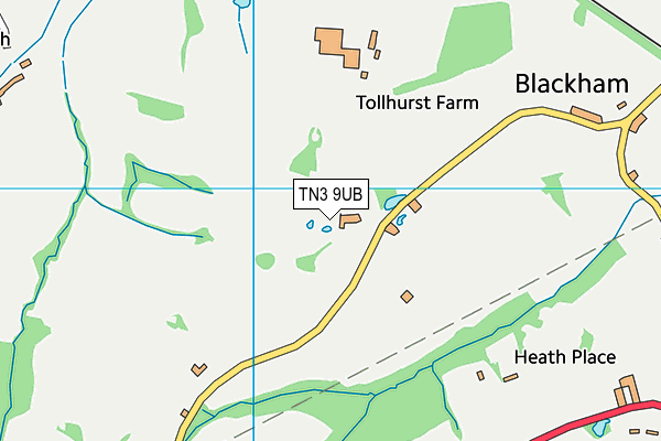 TN3 9UB map - OS VectorMap District (Ordnance Survey)