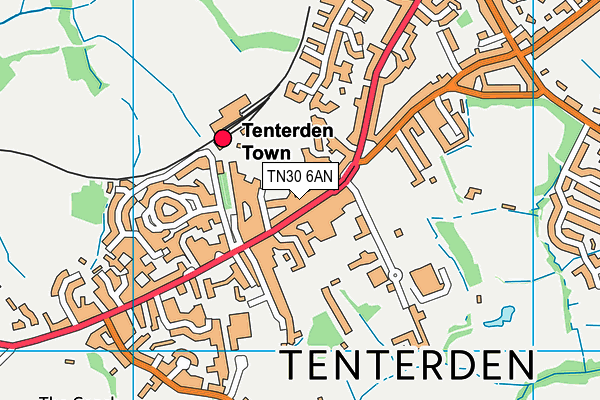 TN30 6AN map - OS VectorMap District (Ordnance Survey)