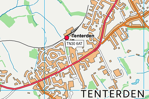 TN30 6AT map - OS VectorMap District (Ordnance Survey)