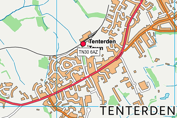 TN30 6AZ map - OS VectorMap District (Ordnance Survey)