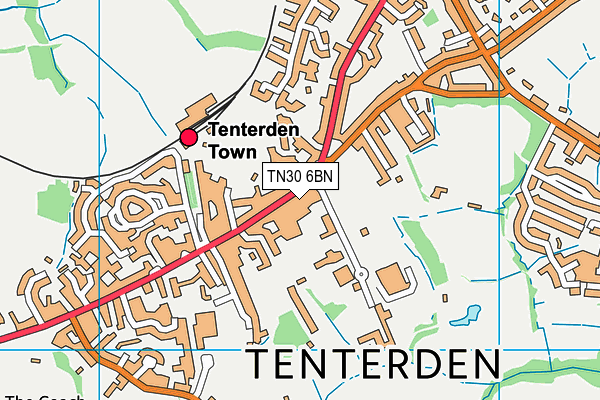TN30 6BN map - OS VectorMap District (Ordnance Survey)