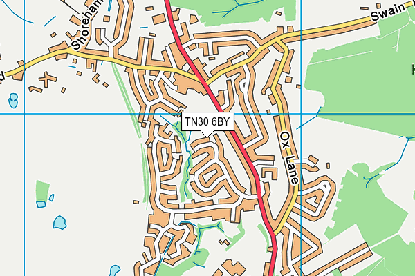 TN30 6BY map - OS VectorMap District (Ordnance Survey)