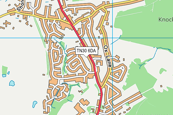TN30 6DA map - OS VectorMap District (Ordnance Survey)