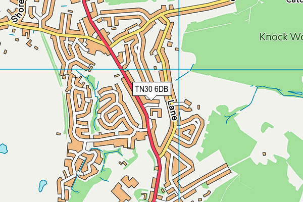 TN30 6DB map - OS VectorMap District (Ordnance Survey)