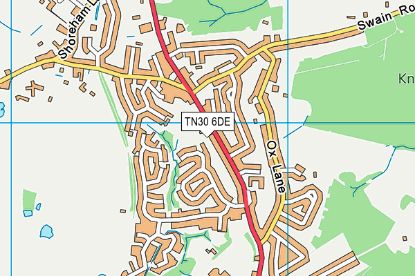 TN30 6DE map - OS VectorMap District (Ordnance Survey)