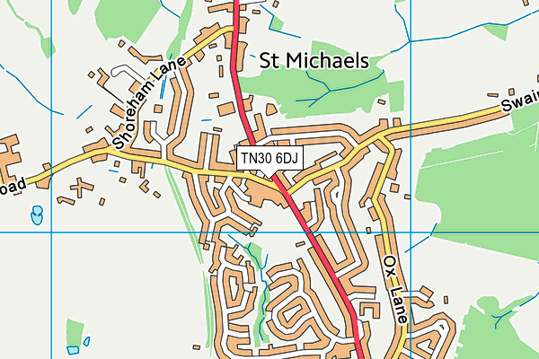 TN30 6DJ map - OS VectorMap District (Ordnance Survey)