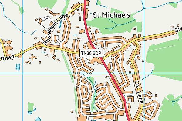 TN30 6DP map - OS VectorMap District (Ordnance Survey)