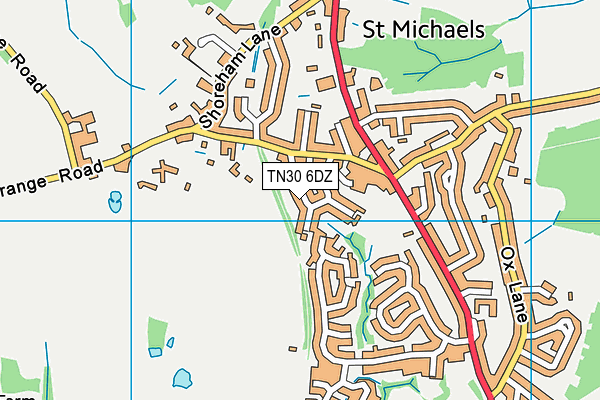 TN30 6DZ map - OS VectorMap District (Ordnance Survey)
